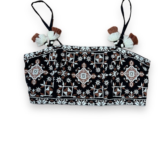 Anthropologie Tie-Front Button Down Shirt and Midi Skirt Set - Picture 11 of 12